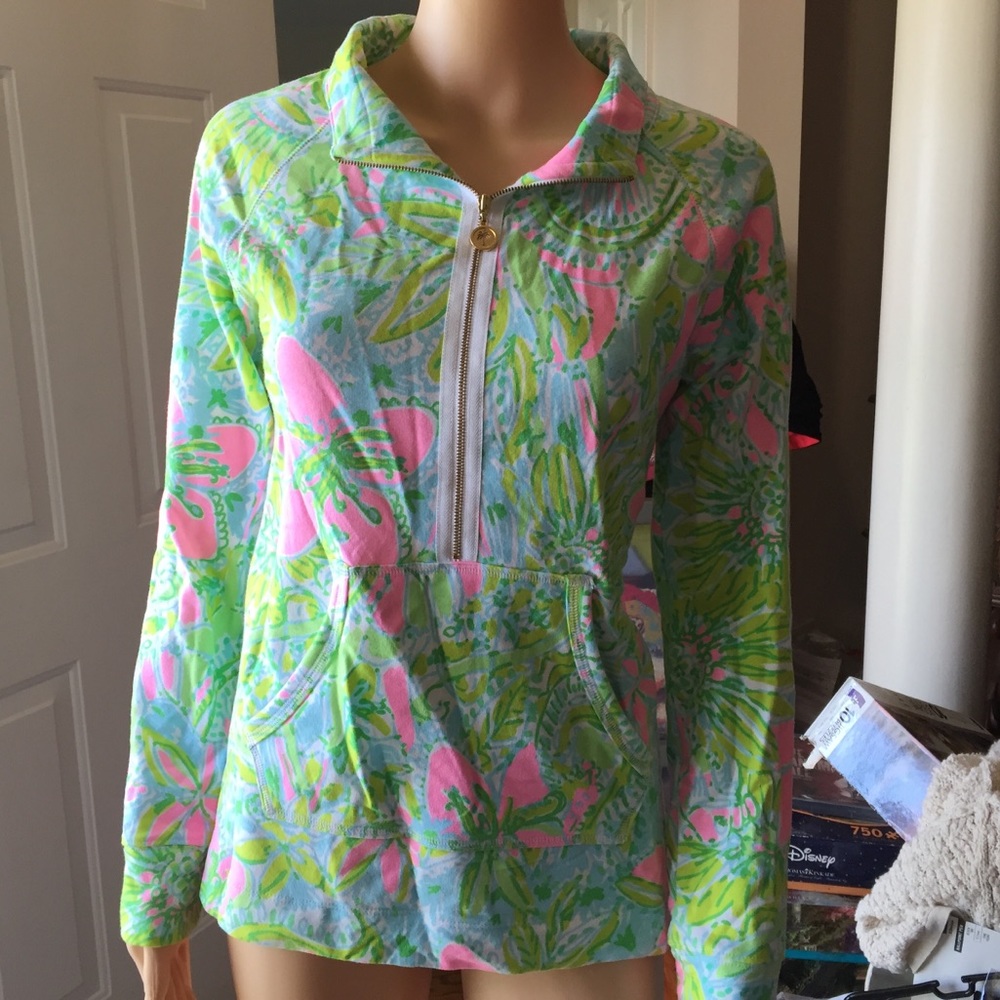 Lilly Pulitzer Skipper Printed Popover Sweatshirt